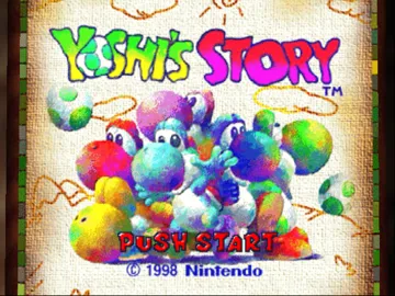 Yoshi's Story (Europe) (En,Fr,De) screen shot title